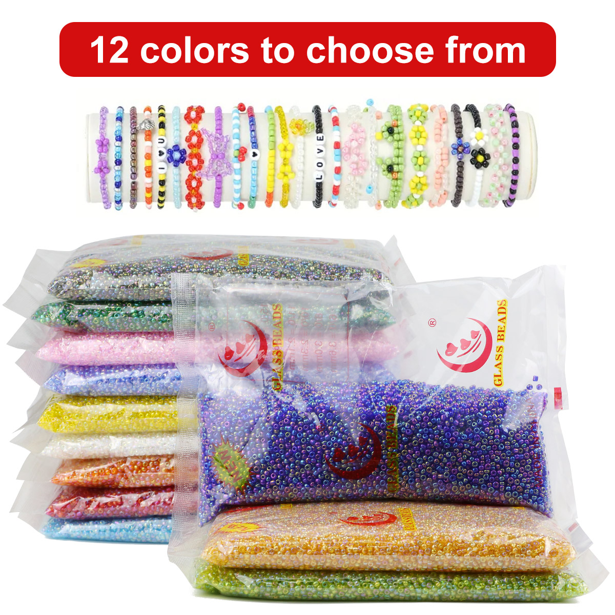450g 2mm 3mm AB Color  Charm C - Glass Seed Beads 2Mm Jewelry Making recension och pris