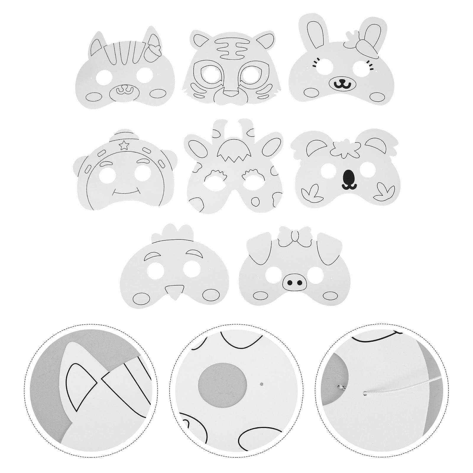1Set Animal Shaped Blank Paper - Painting Supplies recension och pris