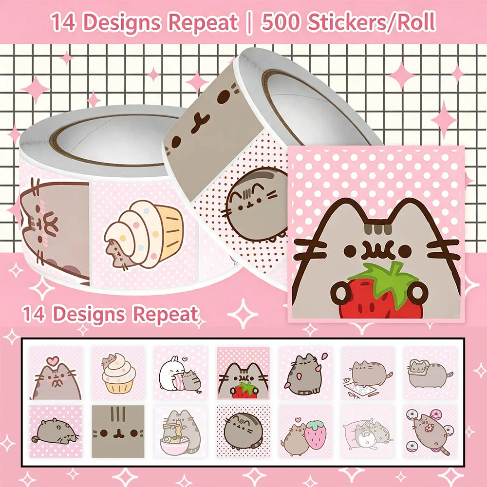 Hou 500pcs Pusheen Cartoon Cat - Scrapbooking recension och pris