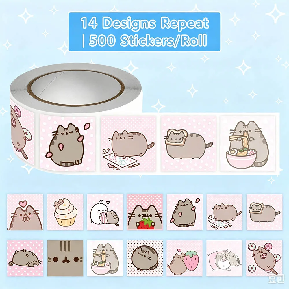 Hou 500pcs Pusheen Cartoon Cat - Scrapbooking recension och pris