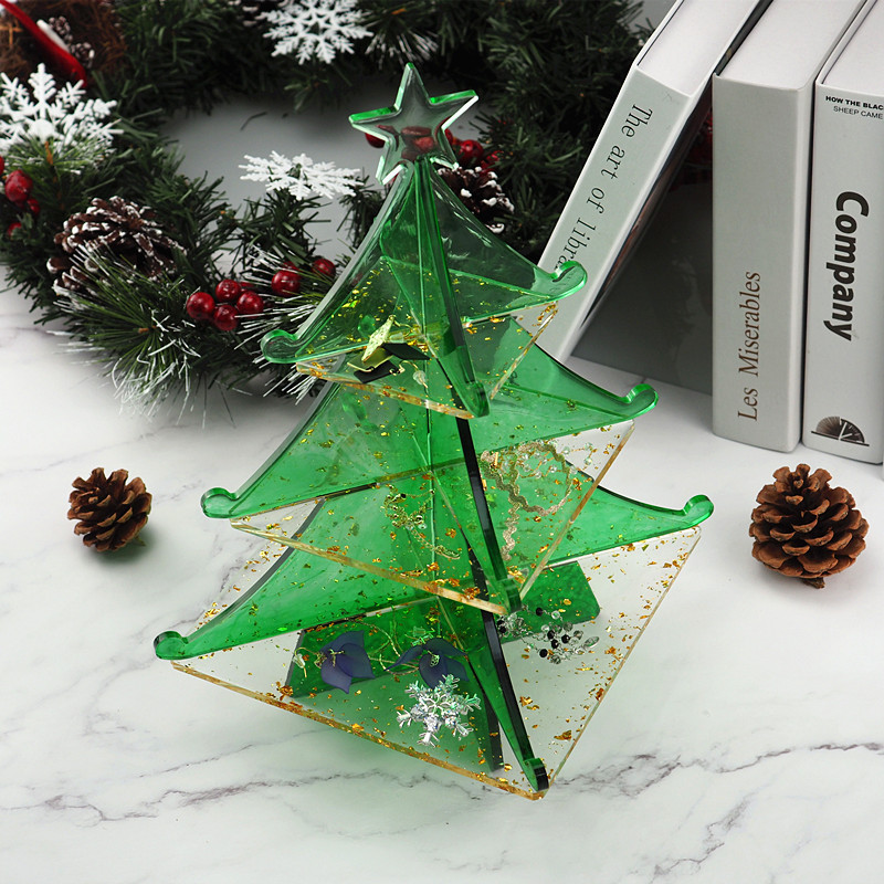 Christmas tree snowflake Stora - Silicone Epoxy Resin Molds Set recension och pris