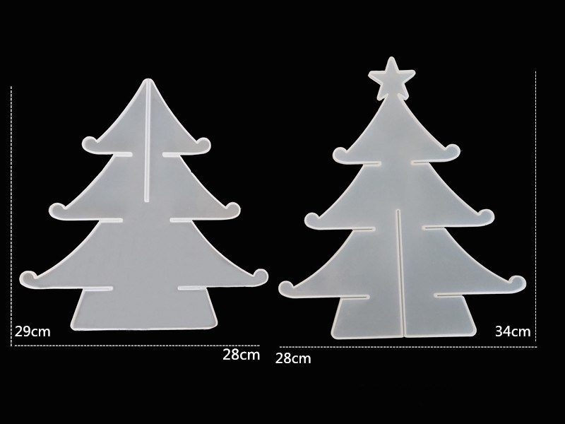 Christmas tree snowflake Stora - Silicone Epoxy Resin Molds Set recension och pris