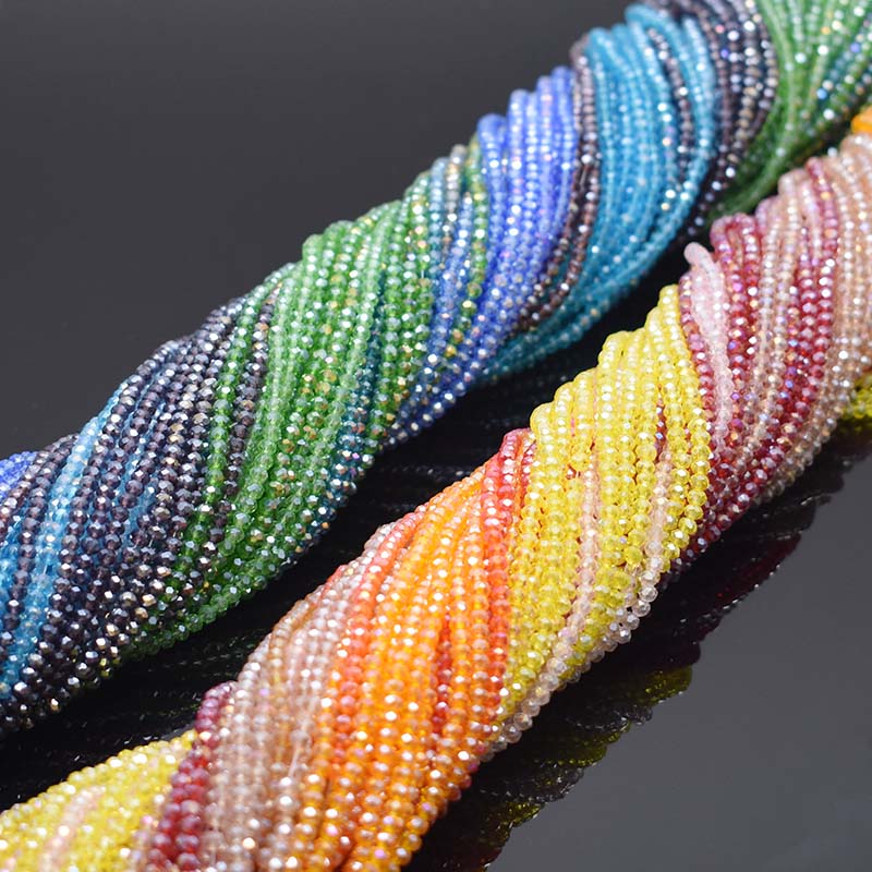 Plating AB Color Transparent S - Glass Seed Beads 2Mm Jewelry Making recension och pris