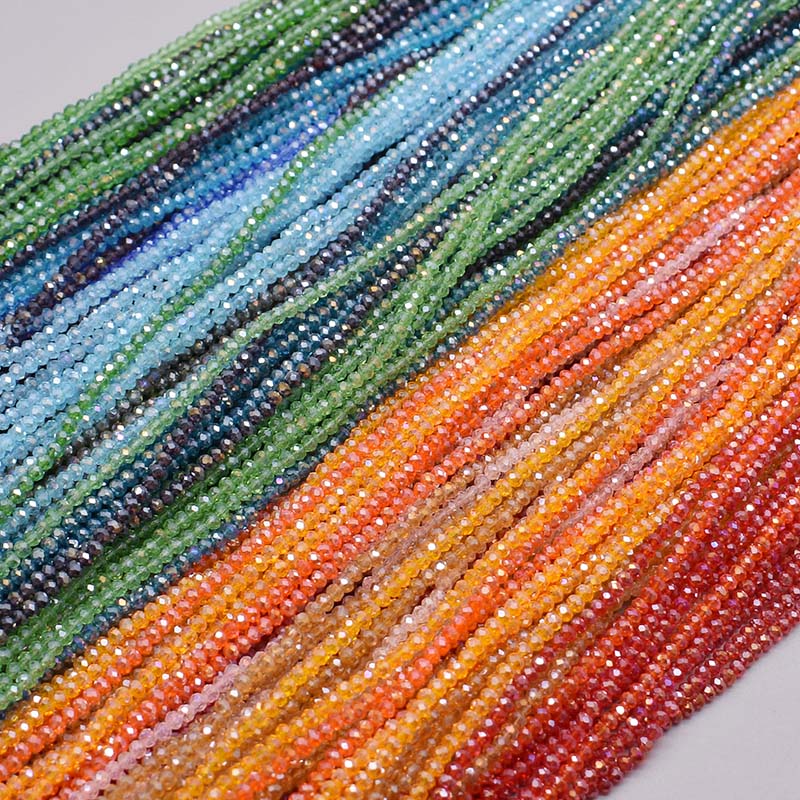 Plating AB Color Transparent S - Glass Seed Beads 2Mm Jewelry Making recension och pris