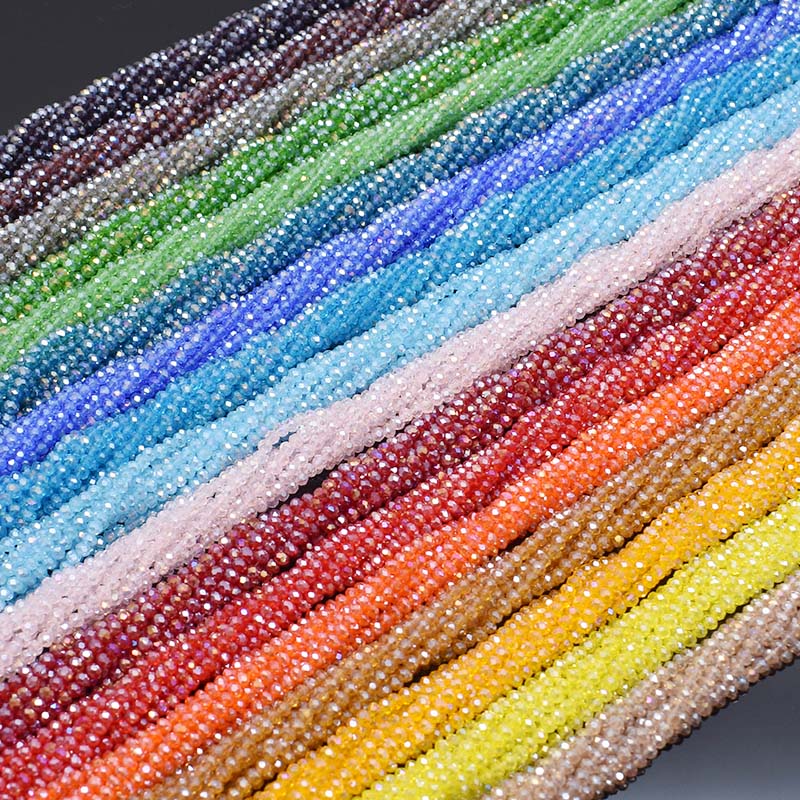 Plating AB Color Transparent S - Glass Seed Beads 2Mm Jewelry Making recension och pris